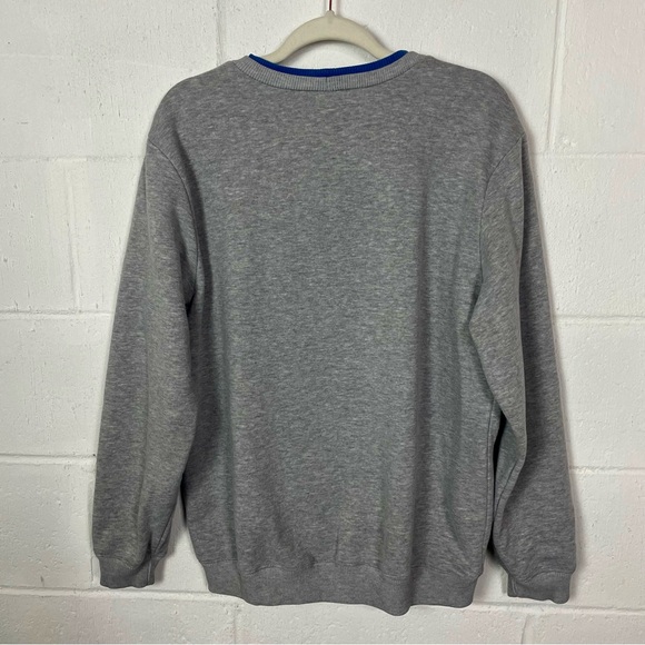 Blair Embroidered Sweatshirt Blue & Gray Winter Snowflake Cozy Grannycore Size L - Picture 6 of 13